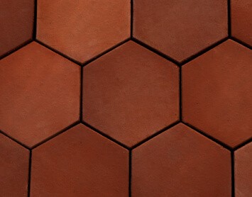 Hexagon paving